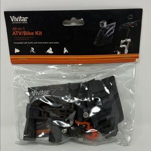 Vivitar VIV-APM-7002 Action Pro Series All-In-1 Bike Kit-Black